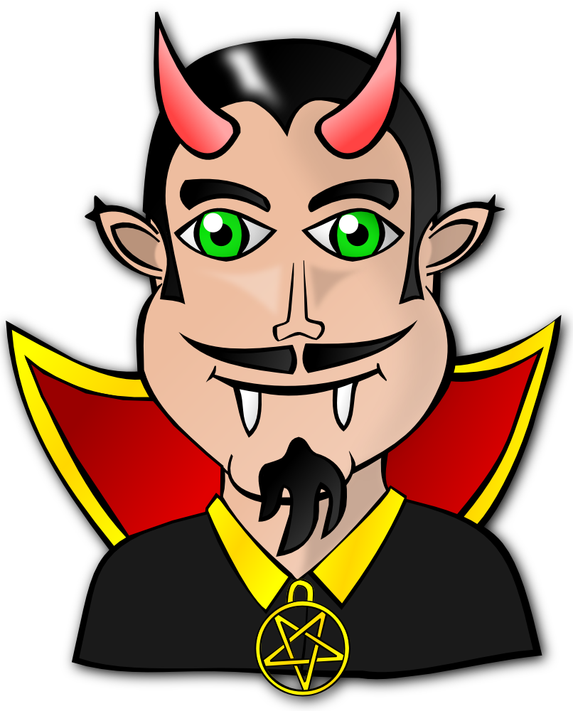 Onlinelabels Clip Art - People Faces: Devil