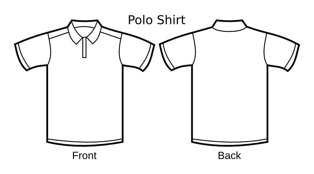 OnlineLabels Clip Art Polo Shirt Template