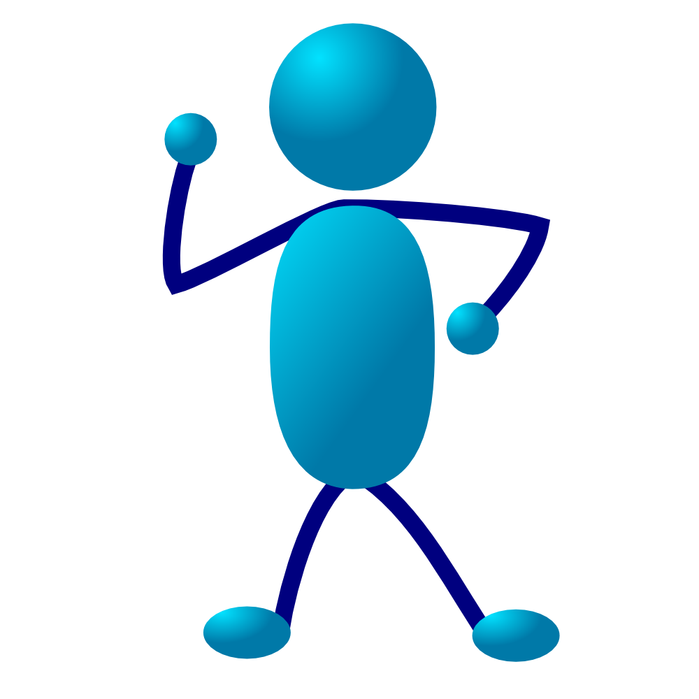 OnlineLabels Clip Art - Standing Stickman