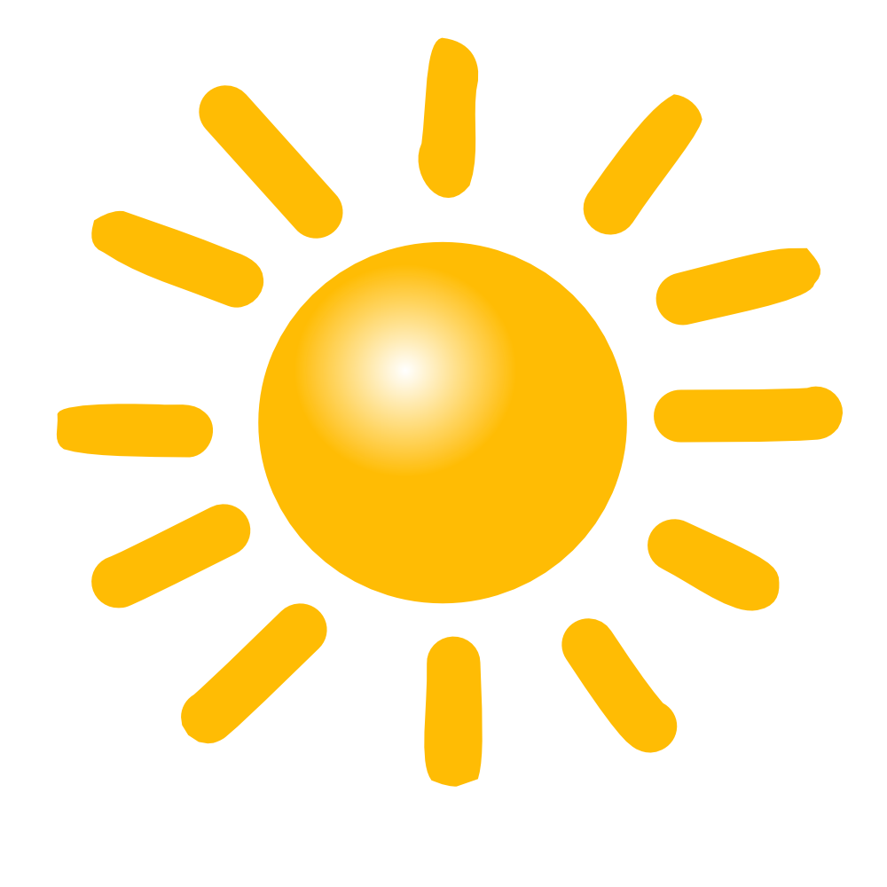 OnlineLabels Clip Art - Weather Symbols: Sun