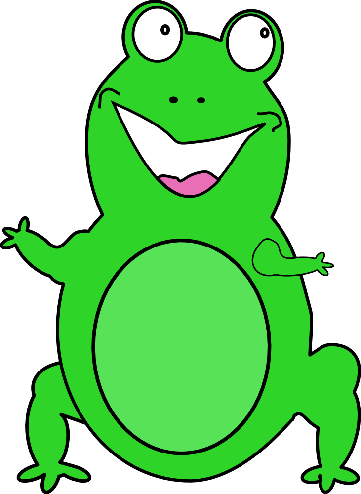 OnlineLabels Clip Art - Happy Frog