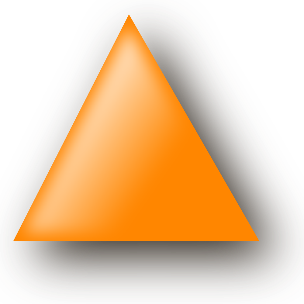 OnlineLabels Clip Art - Orange Triangle