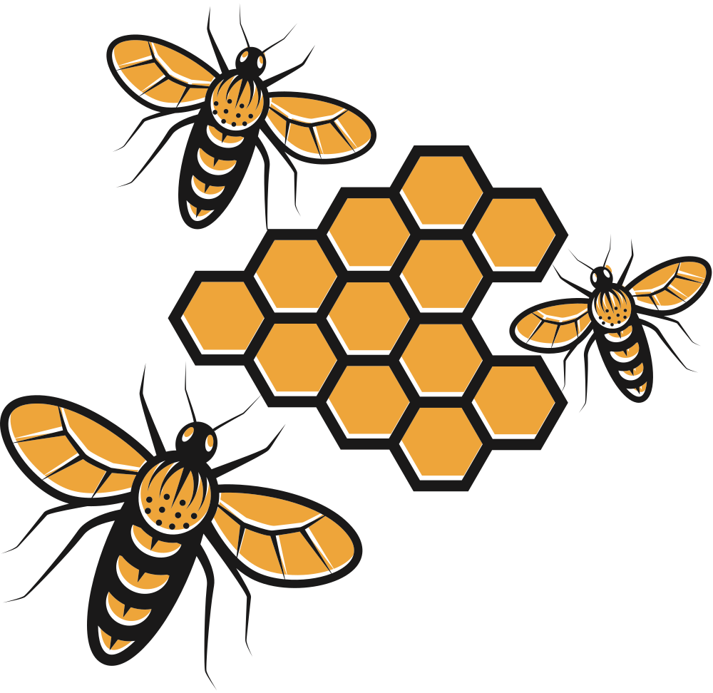 OnlineLabels Clip Art Bees And Hive