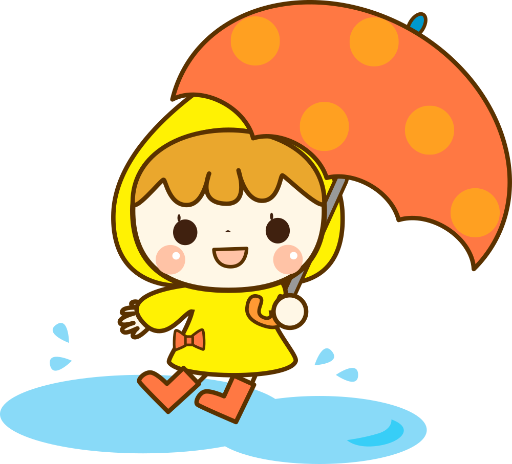 OnlineLabels Clip Art - Girl With Umbrella (#3)