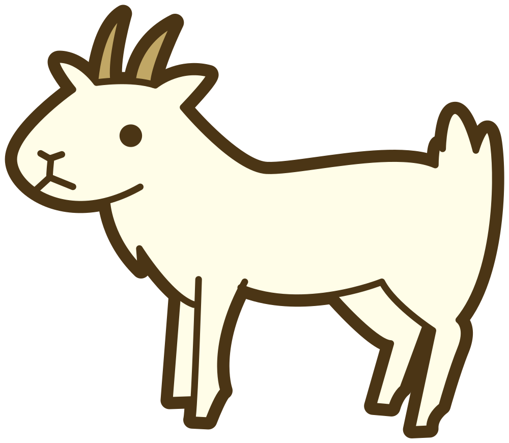 OnlineLabels Clip Art - Goat