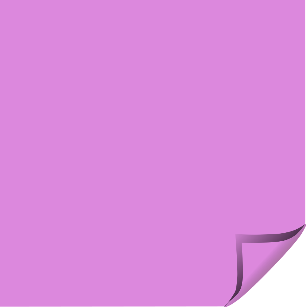 OnlineLabels Clip Art - Sticky Note Purple Folded Corner