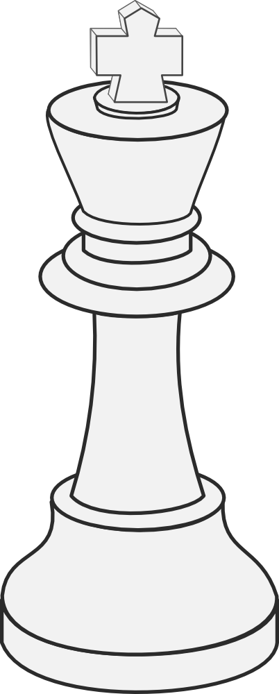Download OnlineLabels Clip Art - White King (Chess)
