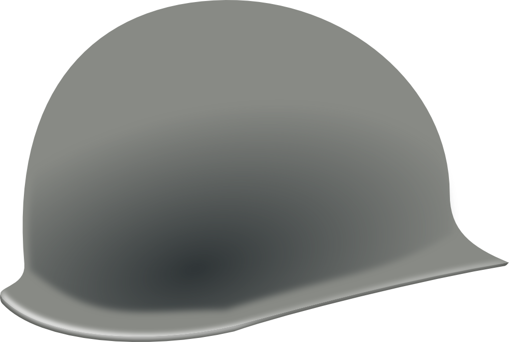 OnlineLabels Clip Art - US Helmet (Second World War)