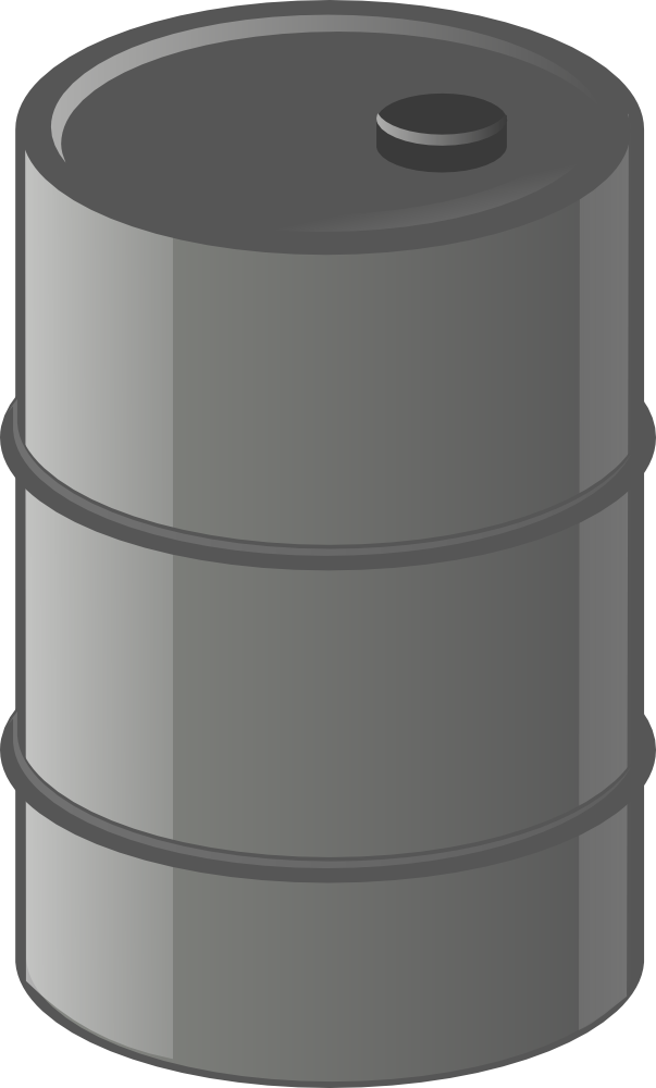 OnlineLabels Clip Art - Metal Barrel