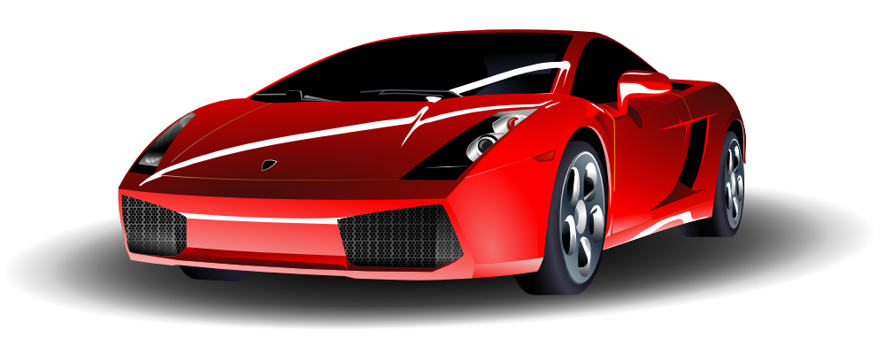 OnlineLabels Clip Art - Red Lamborghini