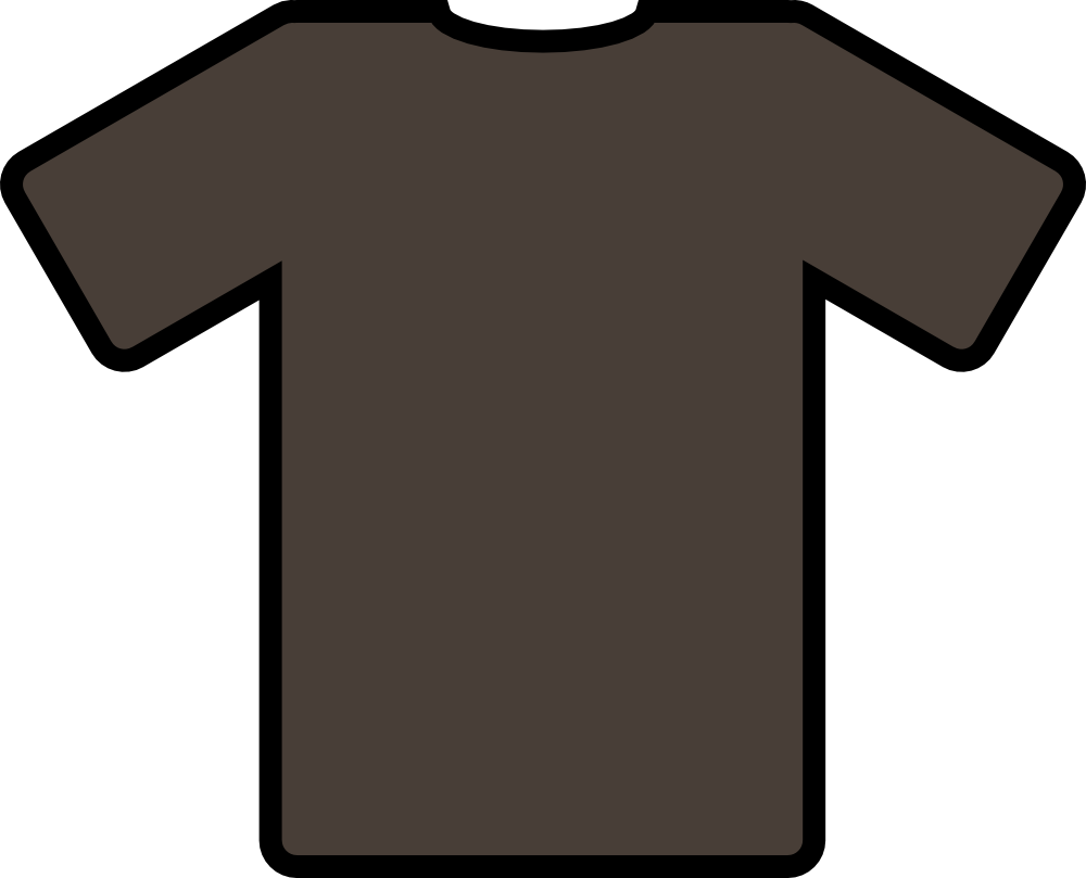 Download OnlineLabels Clip Art - Brown T-Shirt