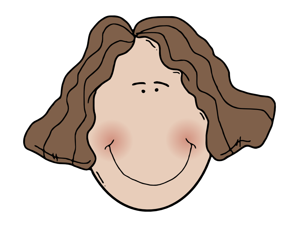 OnlineLabels Clip Art - Ladyface3