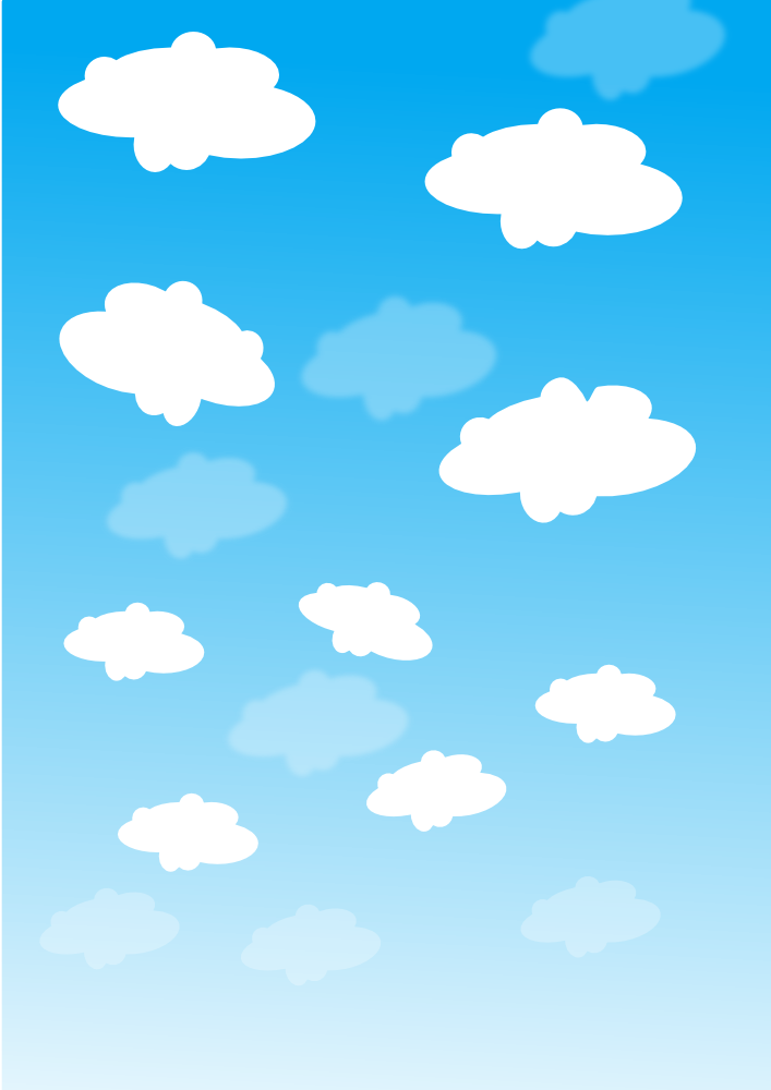 OnlineLabels Clip Art  Sky With Clouds