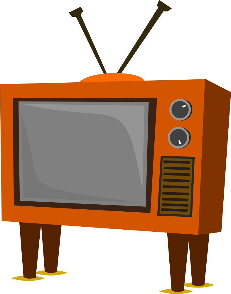 OnlineLabels Clip Art - Funky Old TV