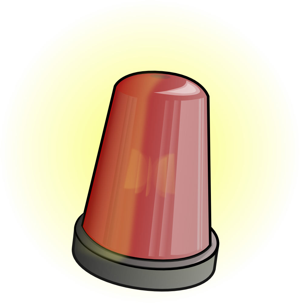 OnlineLabels Clip Art - Police Car Alarm