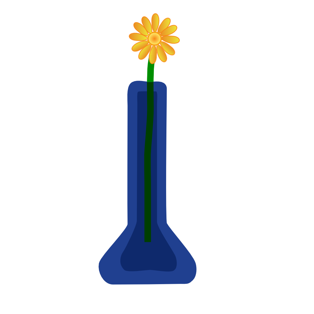 OnlineLabels Clip Art - Flower In Vase