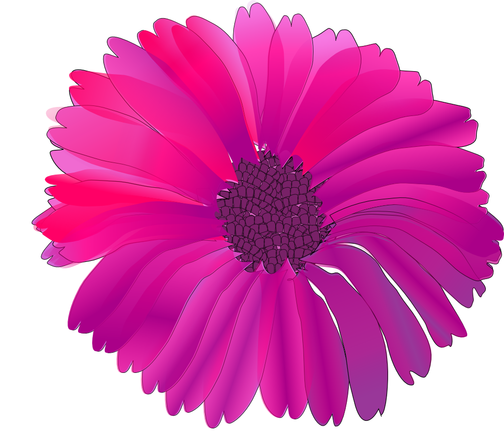 OnlineLabels Clip Art - Flower Pink