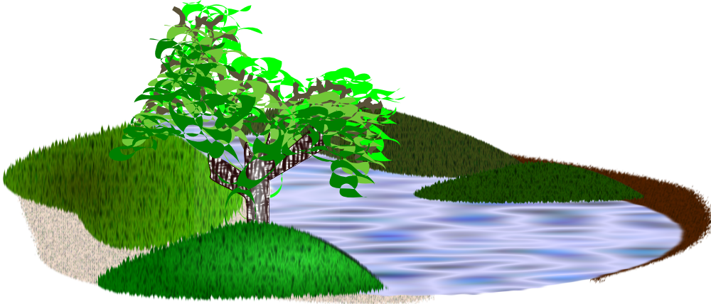OnlineLabels Clip Art - Simple Scenery