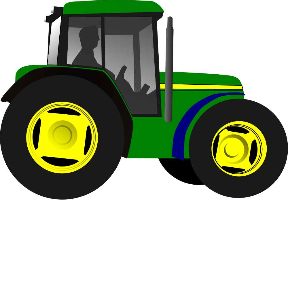 Download OnlineLabels Clip Art - Little Green Tractor