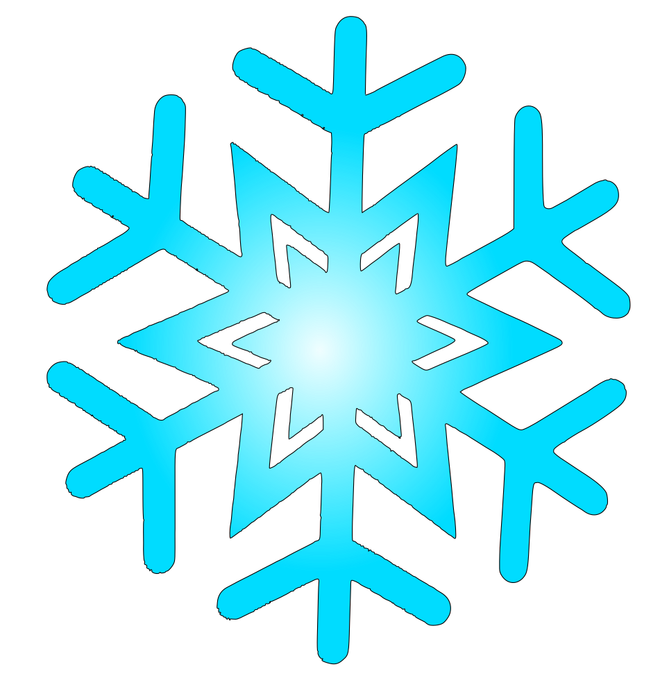 OnlineLabels Clip Art - Snow Flake 8