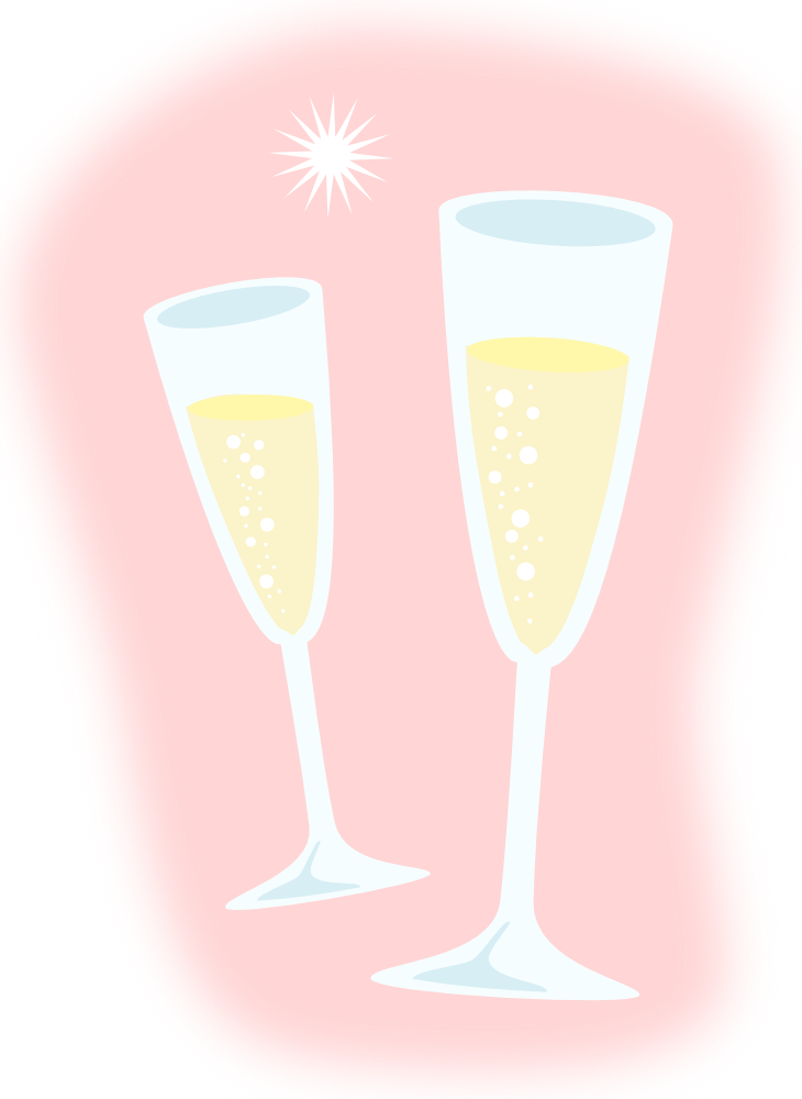 OnlineLabels Clip Art - Champagne
