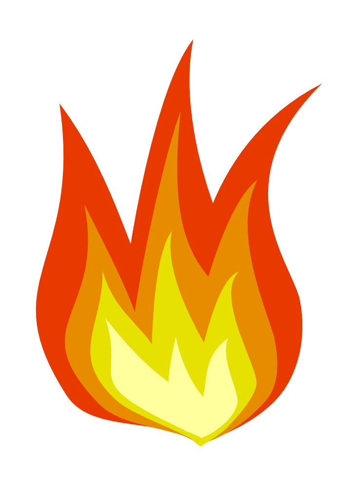 OnlineLabels Clip Art - Fire Icon