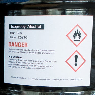 Drum & Barrel Labels - Hazardous Materials | Online Labels®