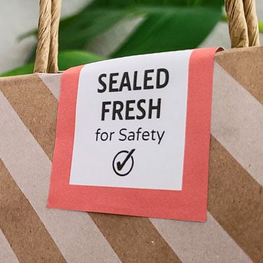 Food Delivery Tamper-Evident Seals & Labels banner image