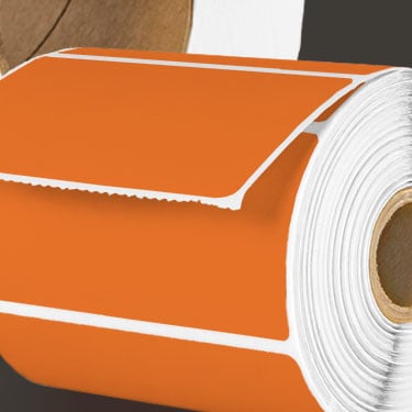 Orange Direct Thermal Labels banner image