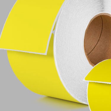 Yellow Thermal Transfer Labels banner image