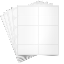  8.5 x 11 Full Sheet Label Sticker Paper for Laser