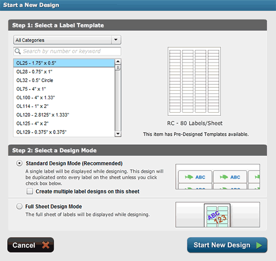 Help Center - Maestro Label Designer - Selecting a ...