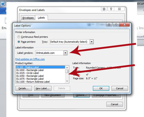 Create Custom Label Template