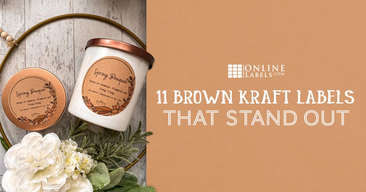 11 brown kraft labels that stand out