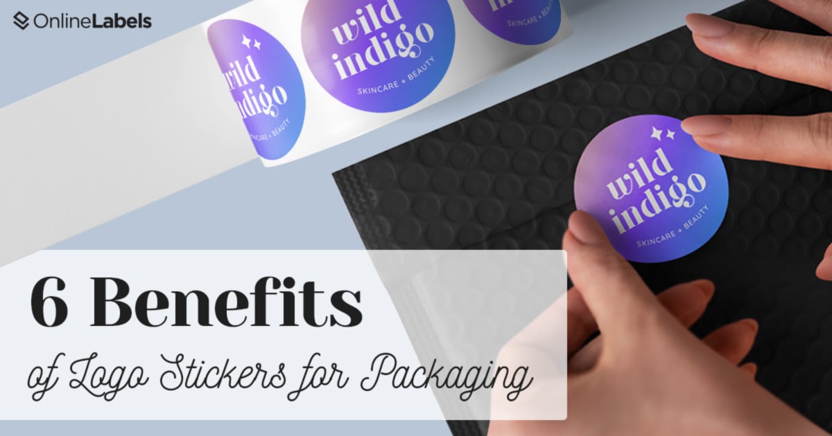 6 benefits of custom logo stickers for packaging