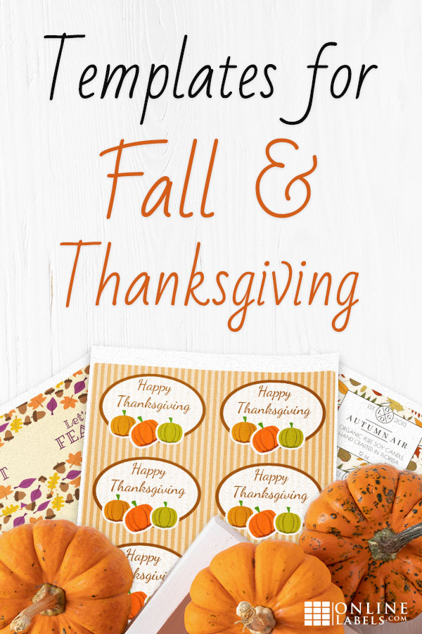 Free printable label templates you can download to celebrate Thanksgiving and Fall
