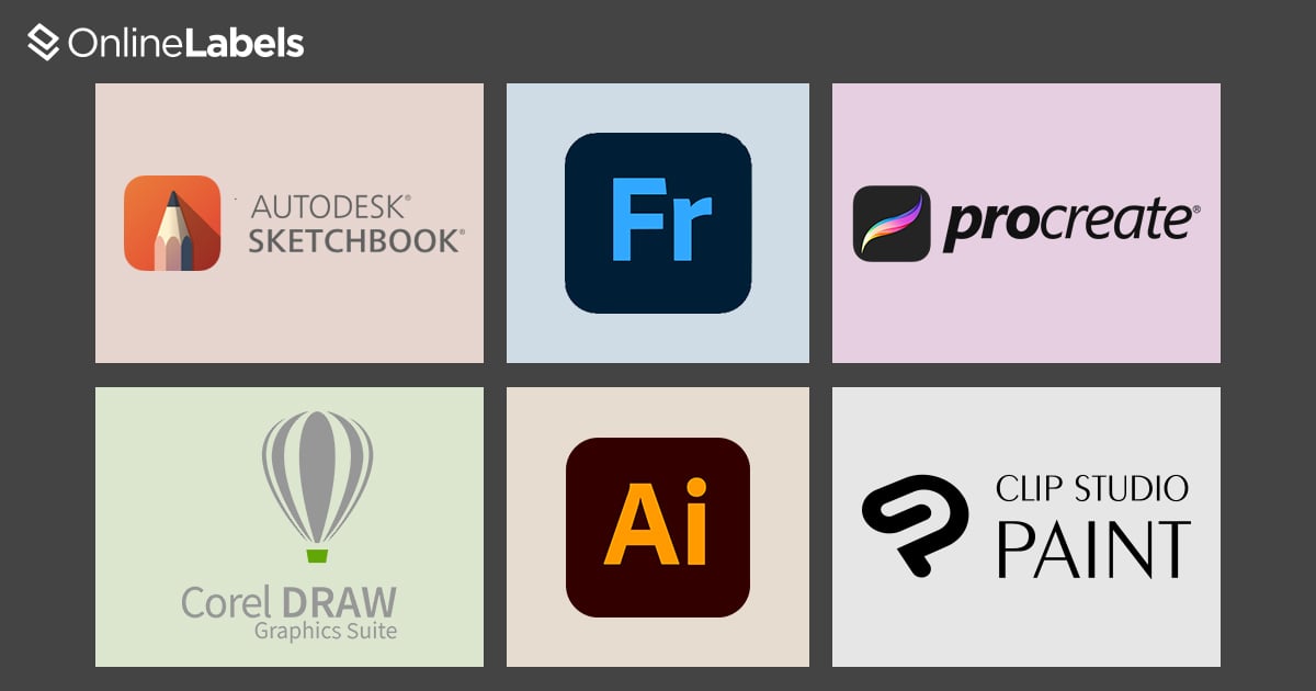 Popular design app logos.