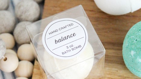 bath bombs labels