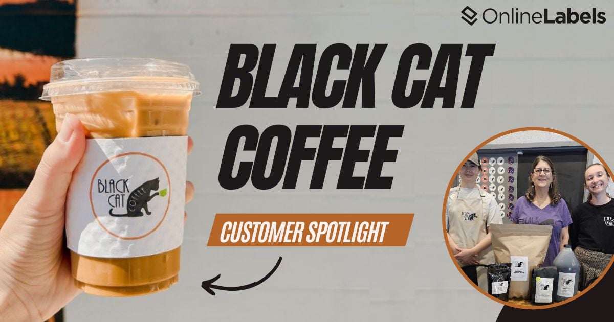 How Black Cat Coffee Keeps Business Growing By Printing Their Product Labels