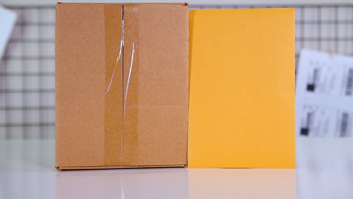 Choosing the right type of box or envelope for shipping