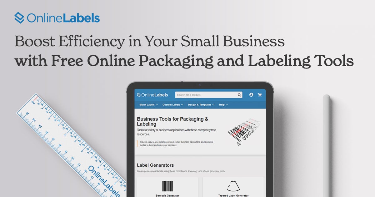 Boost efficiency in your small business with free online packaging and labeling tools