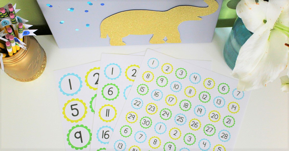 Free printable sticker sheets included with this tutorial