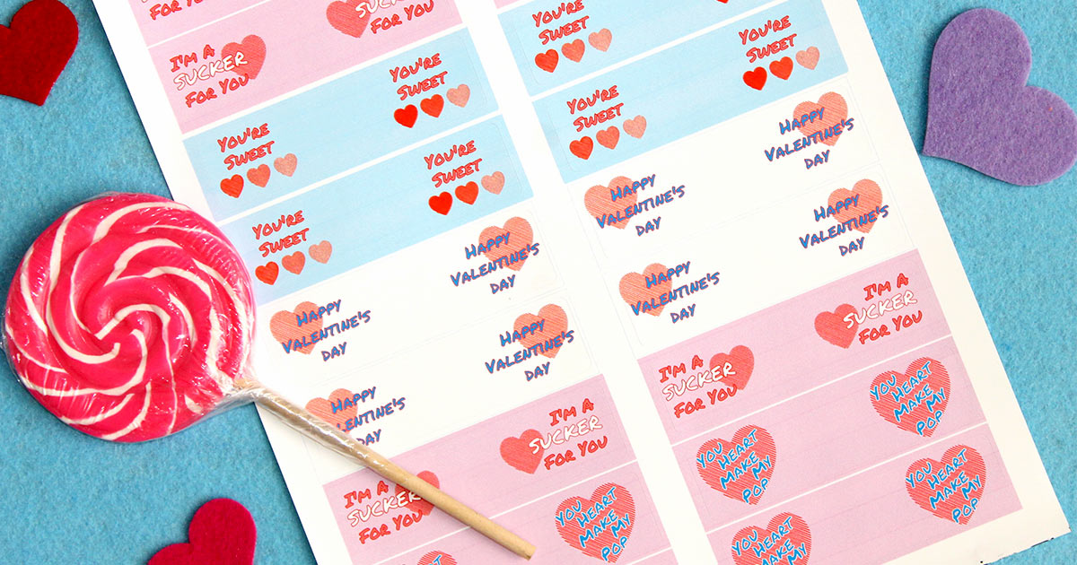 Free Printable Valentine Lollipop Tags Free Templates Printable