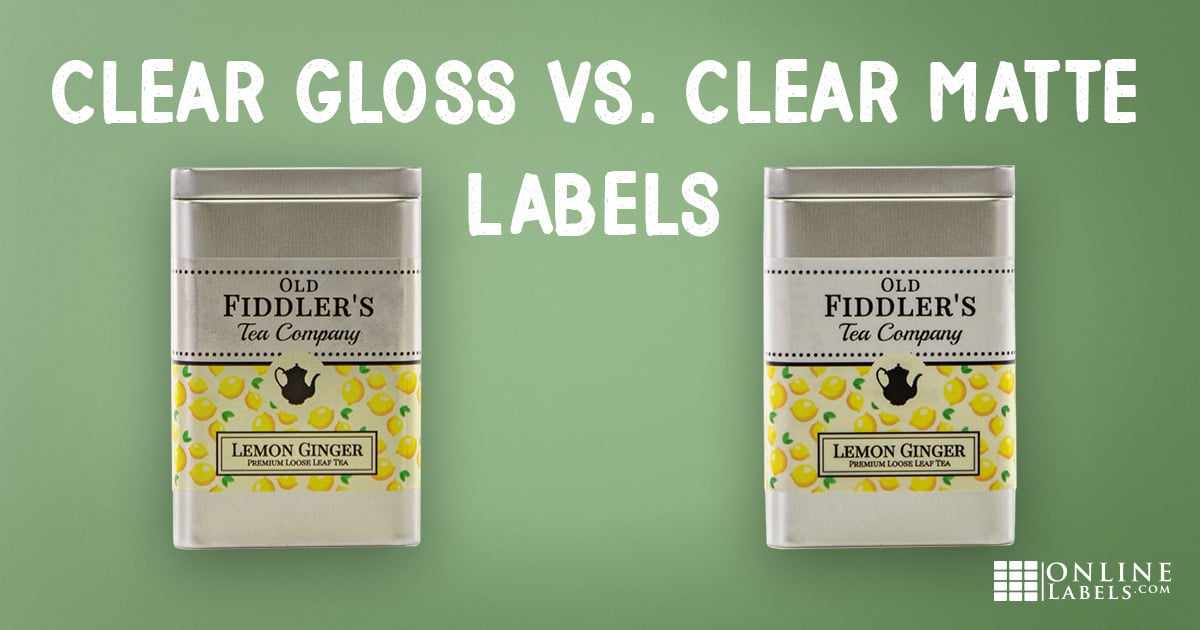 Difference between clear gloss and clear matte labels