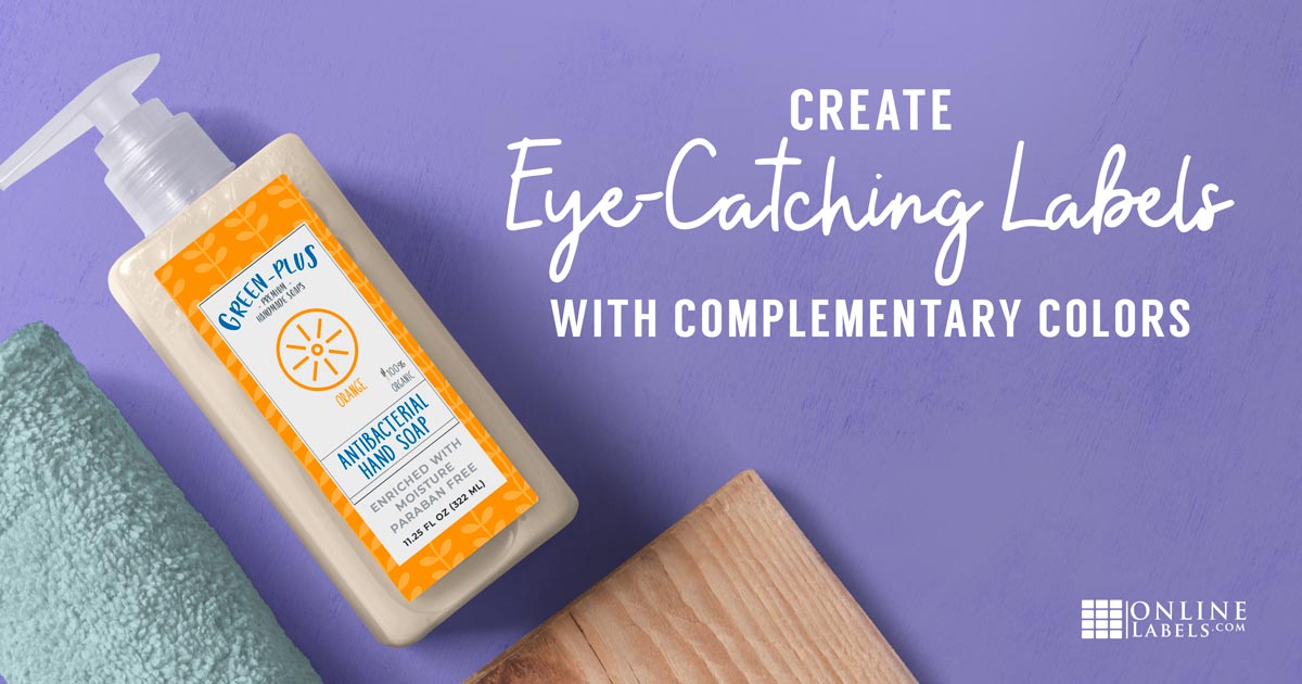 Create eye catching labels with complementary colors