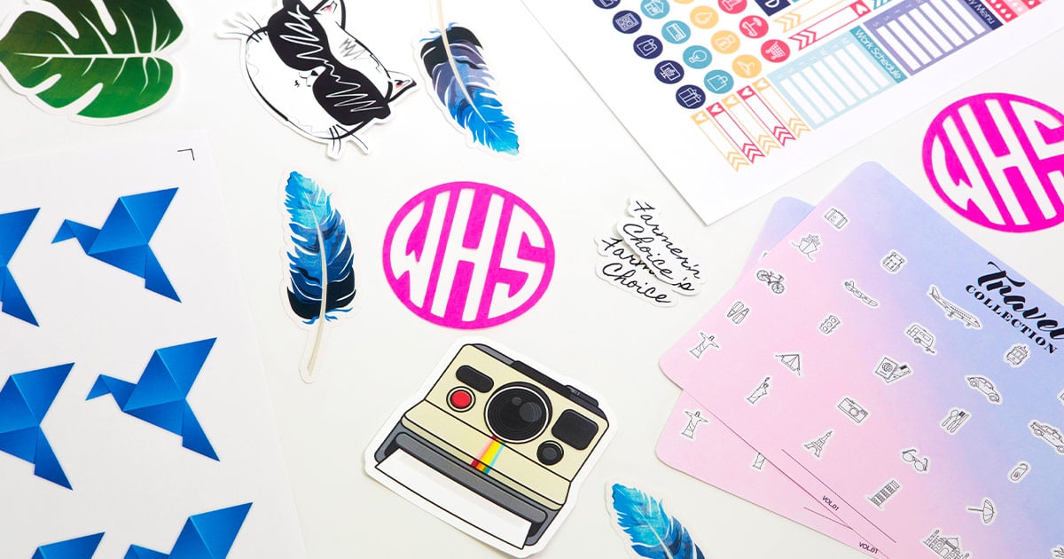 How to make custom stickers using your cutting machine, step-by-step instructions