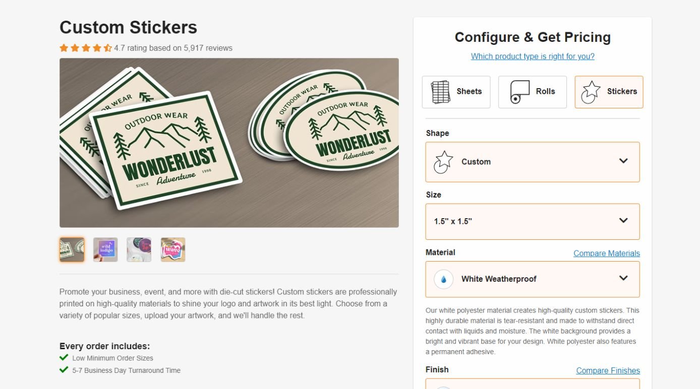 Price Labels / Stickers - Create Your Own Prices - 7 Sizes