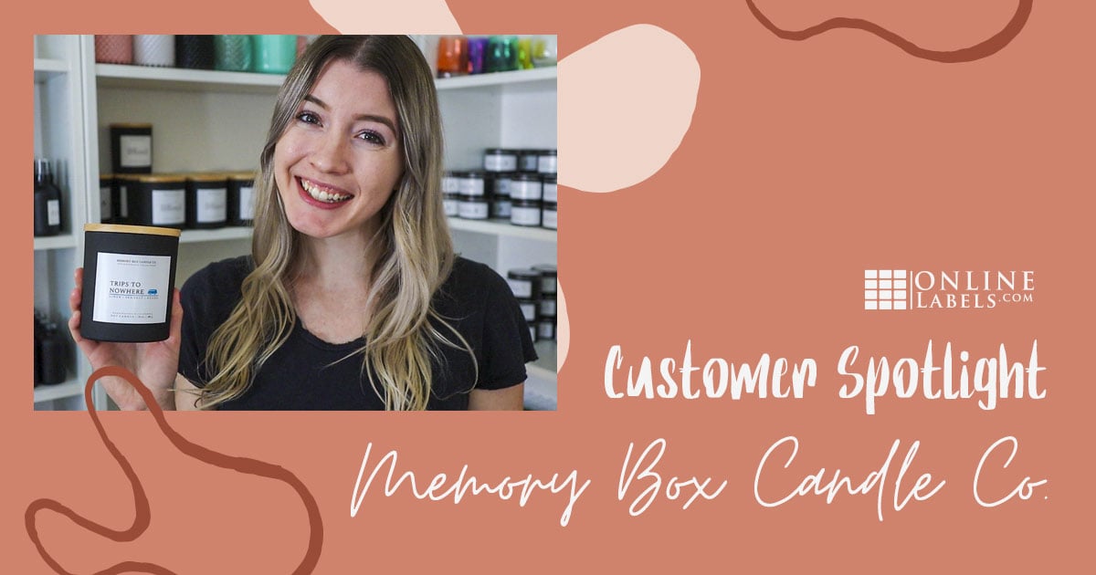 How Memory Box Candle Co. Improves Branding and Efficiency With Custom Roll Labels