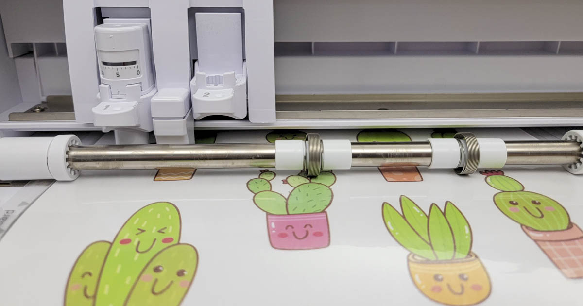 Cut stickers with cut machine