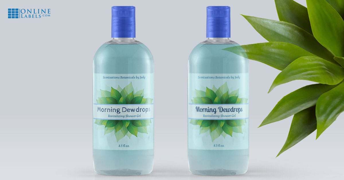 The same label design using two different fonts: How fonts change the look and feel of your bath & body product